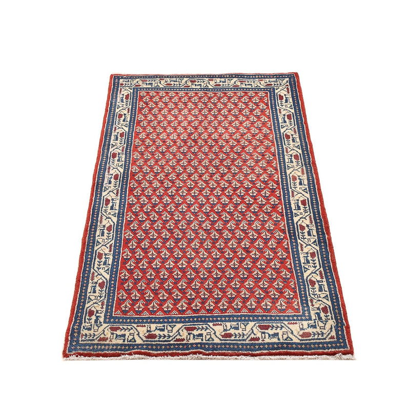 Tapis persan - Mir - 134 x 68 cm - rouge clair