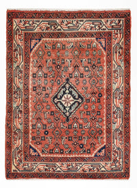 Tapis persan - Nomadic - 102 x 75 cm - rouge clair