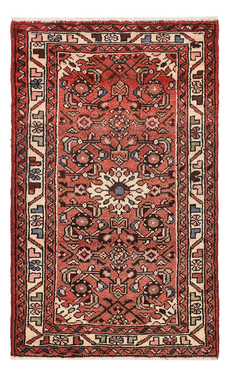 Tapis persan - Nomadic - 106 x 67 cm - rouge clair