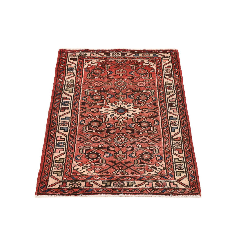 Tapis persan - Nomadic - 106 x 67 cm - rouge clair