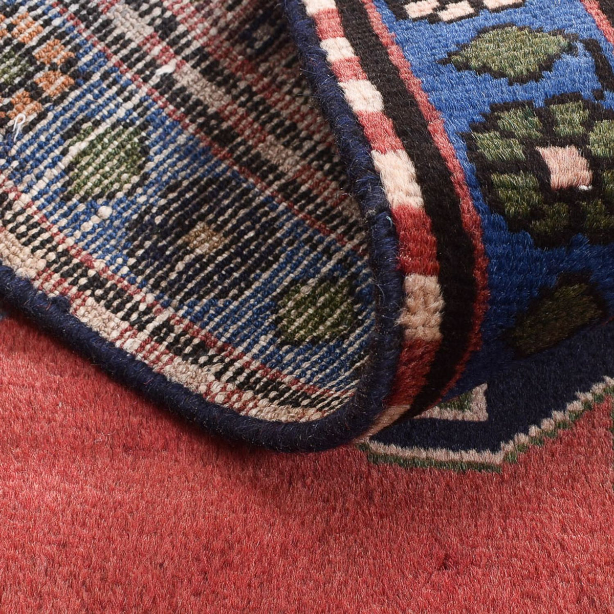 Tapis persan - Nomadic - 123 x 76 cm - rouge clair