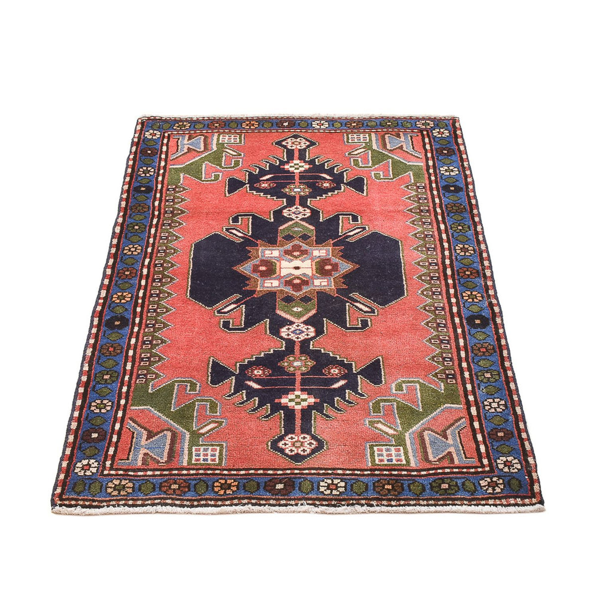 Tapis persan - Nomadic - 123 x 76 cm - rouge clair