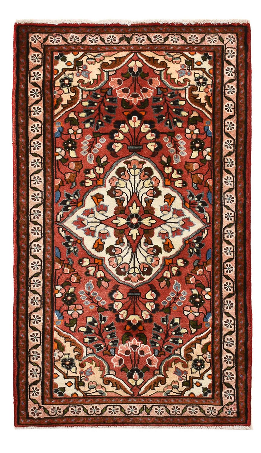 Tapis persan - Nomadic - 136 x 76 cm - rouge foncé