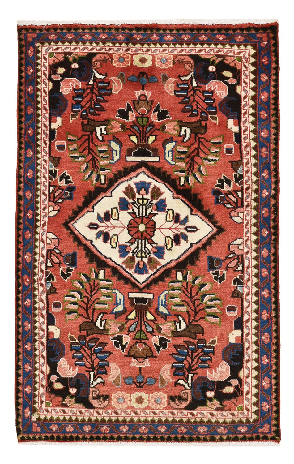 Tapis persan - Nomadic - 110 x 67 cm - rouge clair