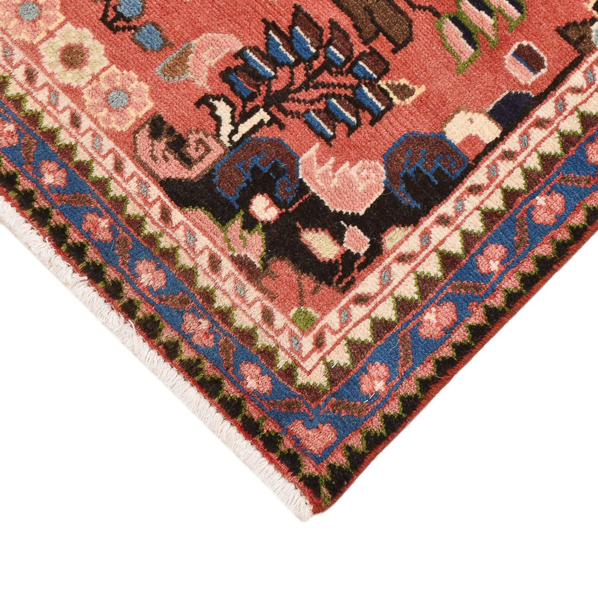 Tapis persan - Nomadic - 110 x 67 cm - rouge clair