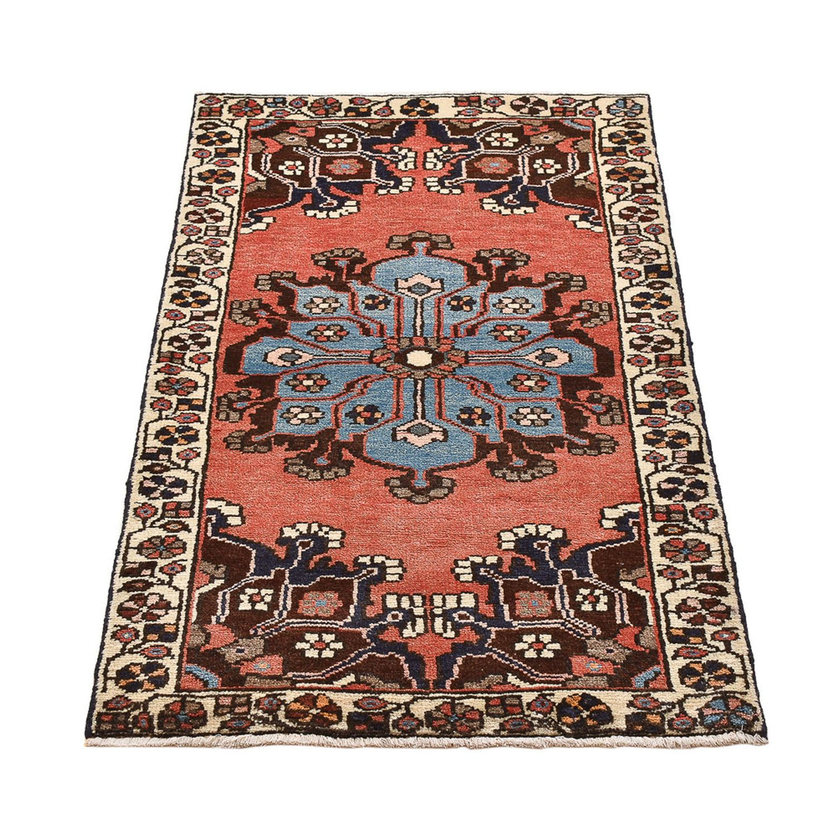 Tapis persan - Classique - 120 x 65 cm - rouge clair