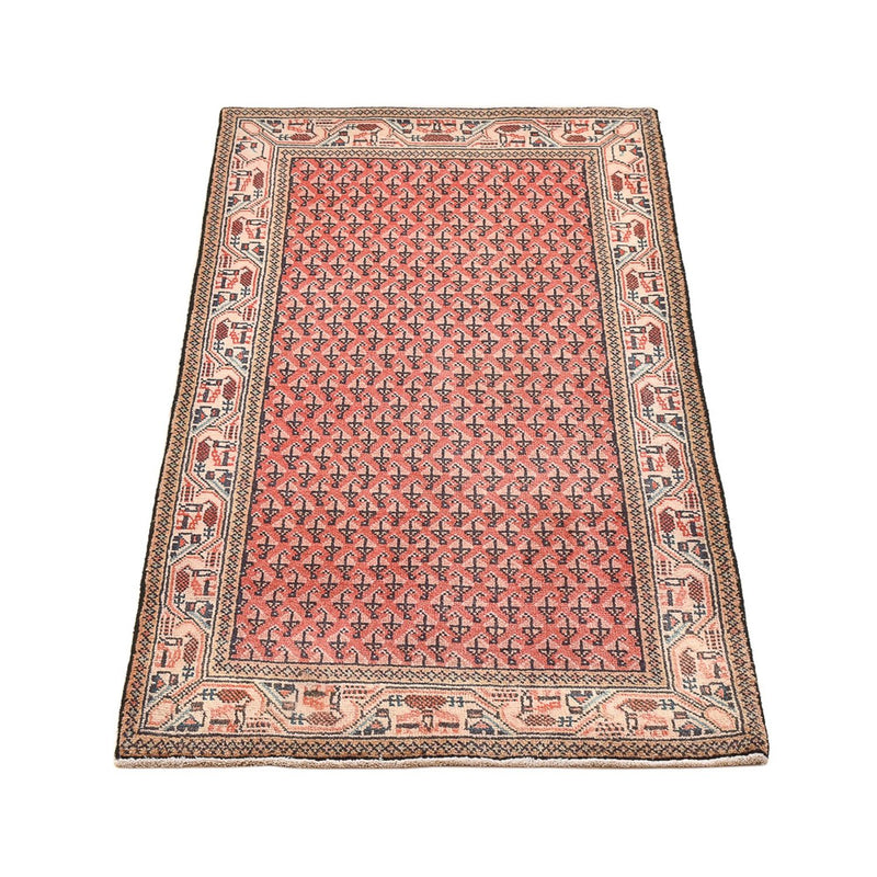 Tapis persan - Mir - 127 x 61 cm - rouge clair