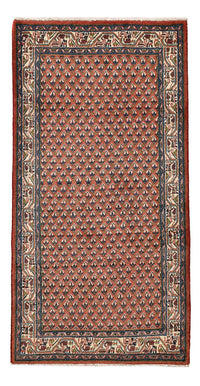 Tapis persan - Mir - 139 x 68 cm - rouge foncé