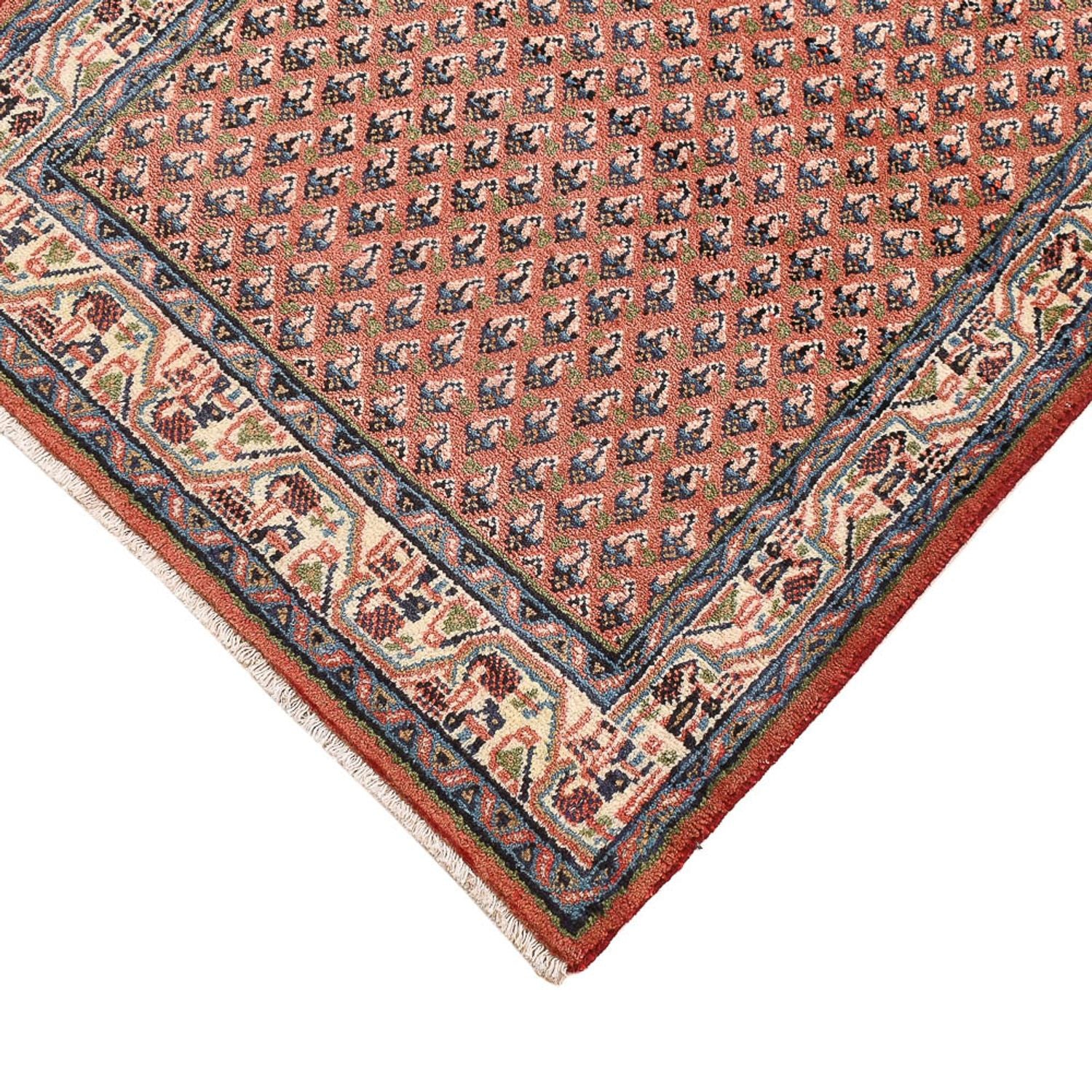 Tapis persan - Mir - 139 x 68 cm - rouge foncé