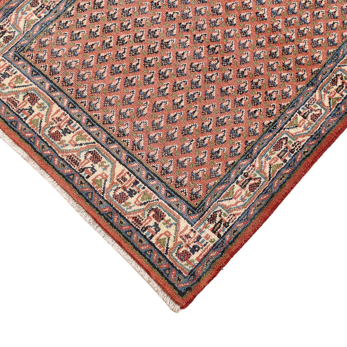Tapis persan - Mir - 139 x 68 cm - rouge foncé