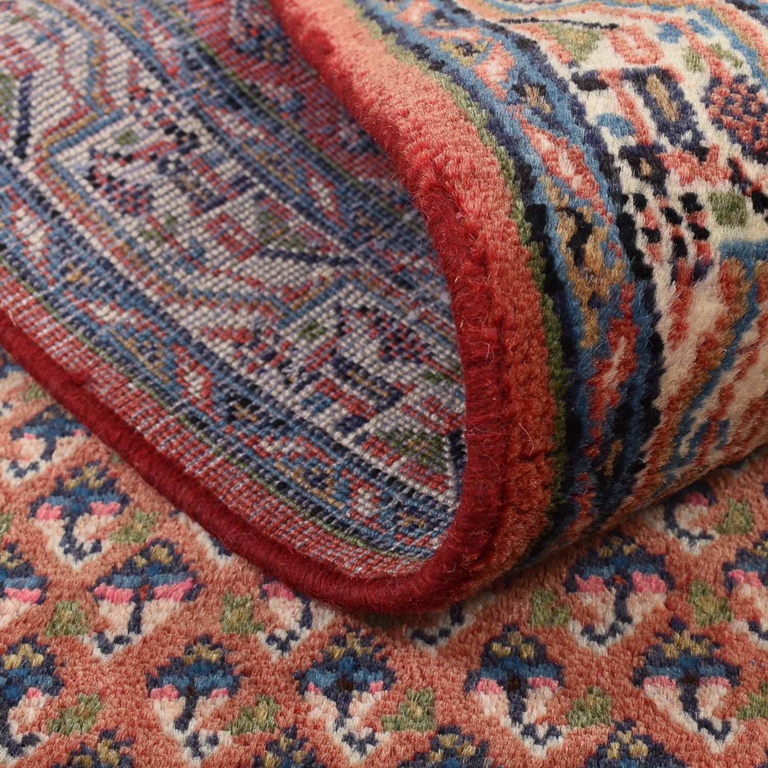 Tapis persan - Mir - 139 x 68 cm - rouge foncé