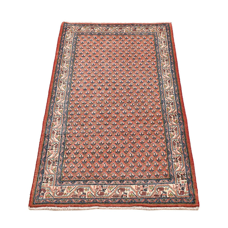 Tapis persan - Mir - 139 x 68 cm - rouge foncé
