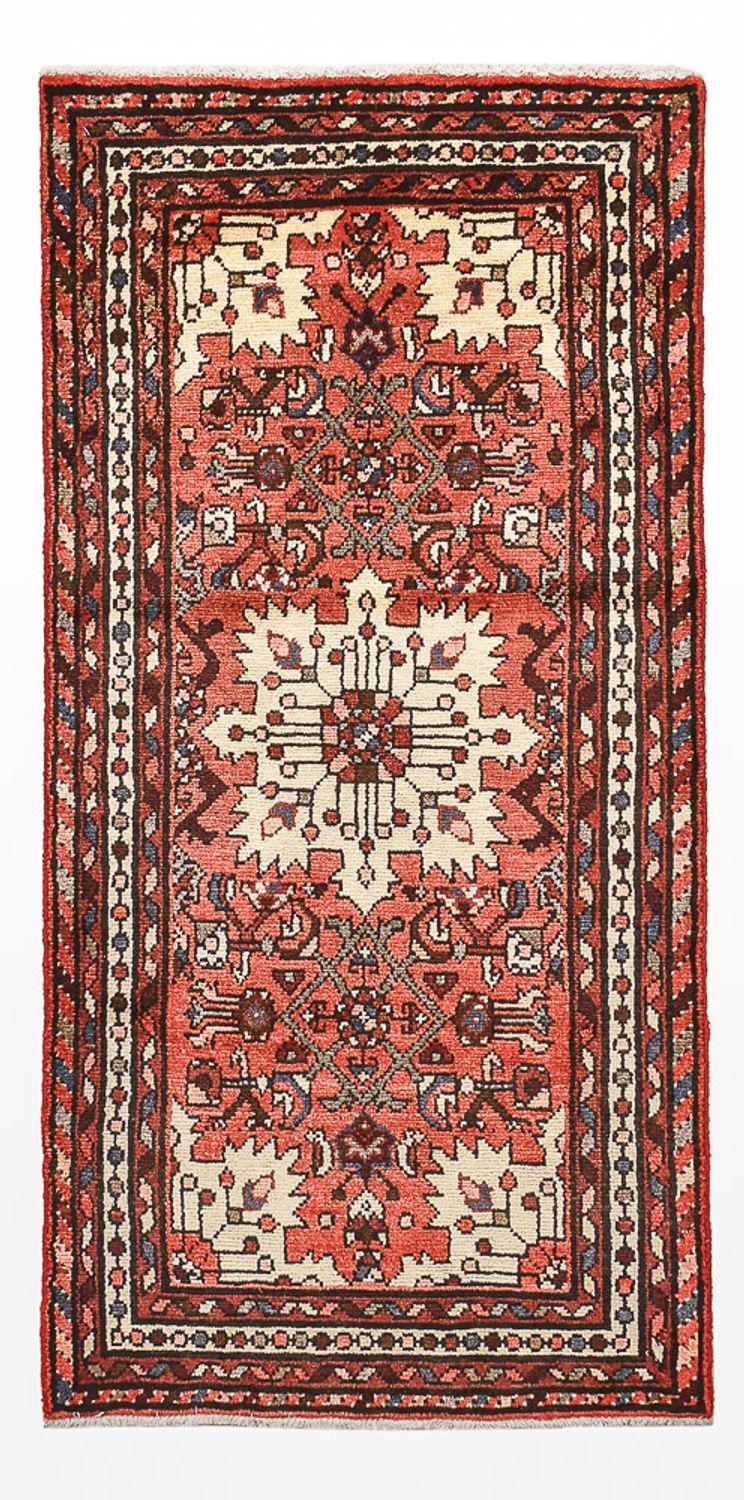 Tapis persan - Nomadic - 140 x 64 cm - rouge clair
