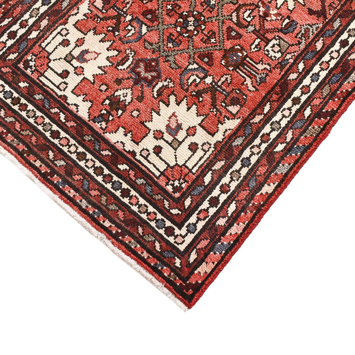 Tapis persan - Nomadic - 140 x 64 cm - rouge clair