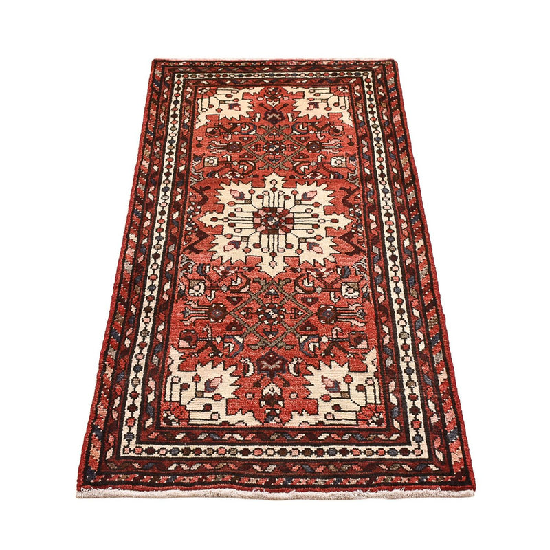 Tapis persan - Nomadic - 140 x 64 cm - rouge clair