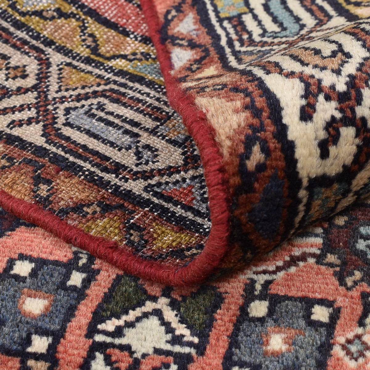 Tapis persan - Nomadic - 123 x 75 cm - rouge clair