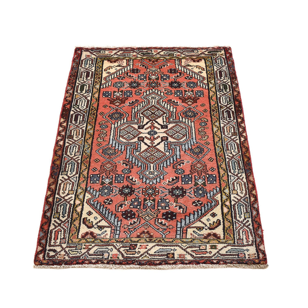 Tapis persan - Nomadic - 123 x 75 cm - rouge clair