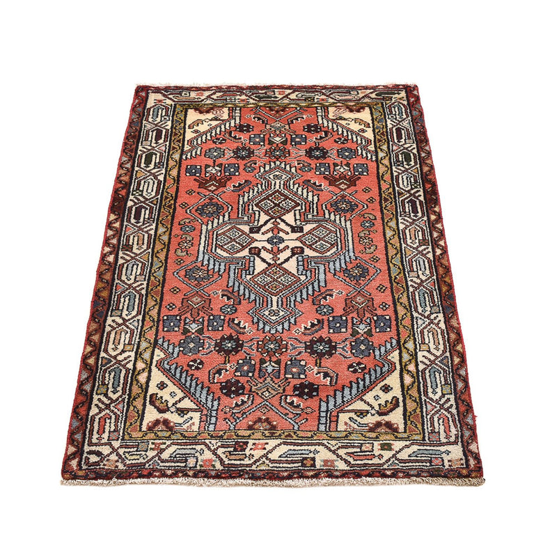 Tapis persan - Nomadic - 123 x 75 cm - rouge clair