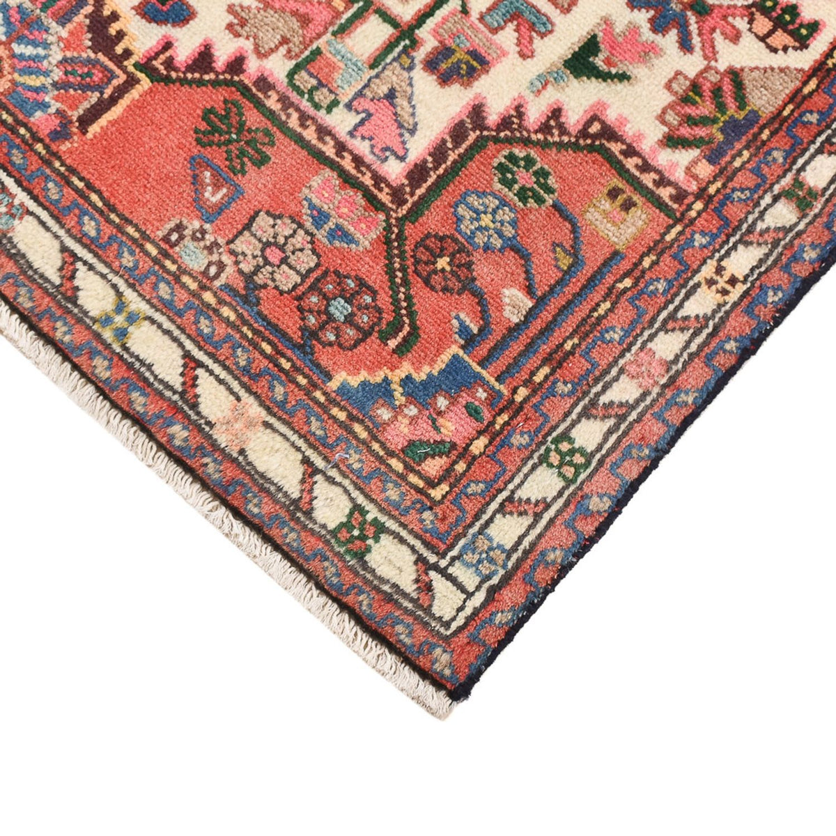 Tapis persan - Nomadic - 113 x 76 cm - rouge clair