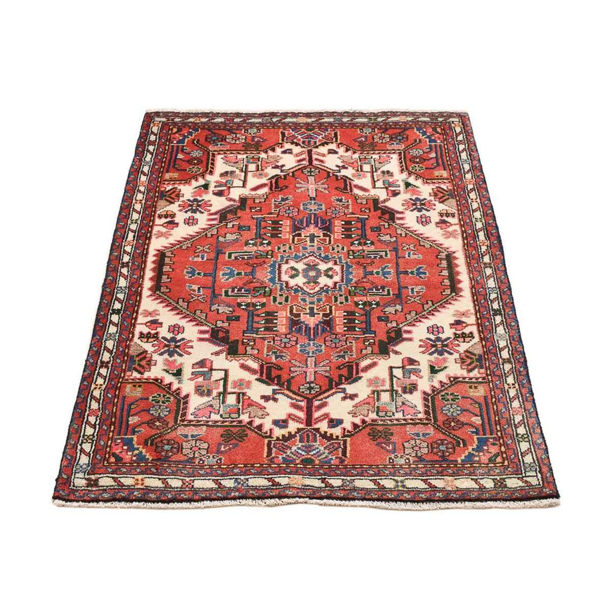 Tapis persan - Nomadic - 113 x 76 cm - rouge clair