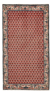 Tapis persan - Mir - 120 x 62 cm - rouge foncé