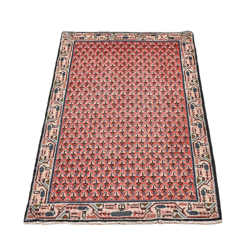Tapis persan - Mir - 120 x 62 cm - rouge foncé
