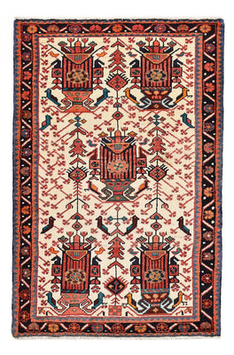 Tapis persan - Nomadic - 130 x 86 cm - rouge clair
