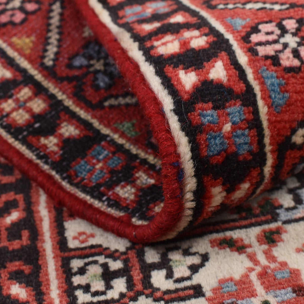 Tapis persan - Nomadic - 132 x 68 cm - rouge clair