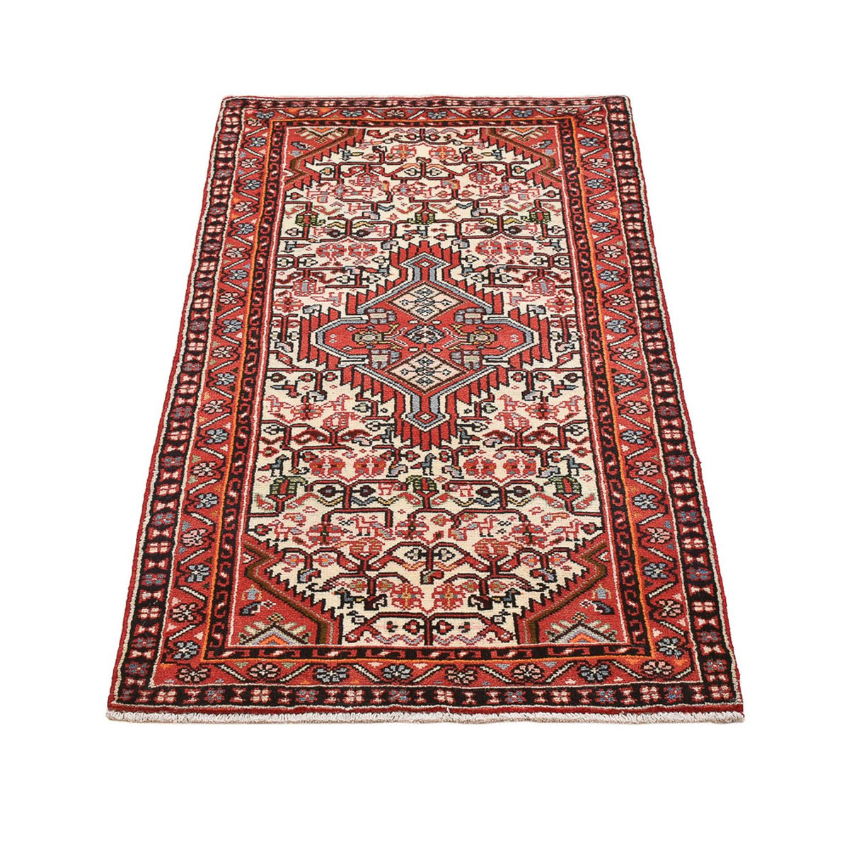 Tapis persan - Nomadic - 132 x 68 cm - rouge clair