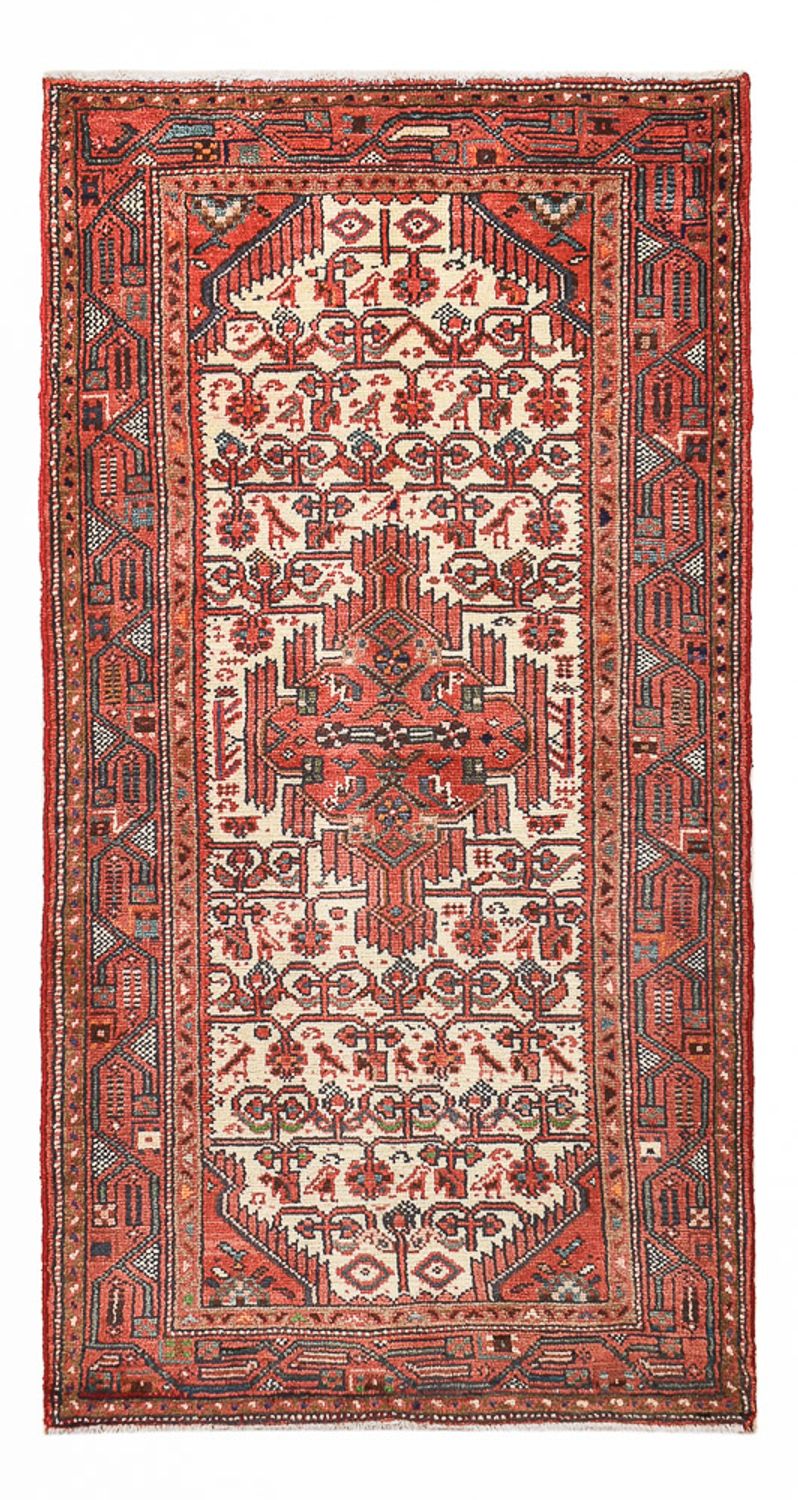 Tapis persan - Nomadic - 142 x 73 cm - rouge clair