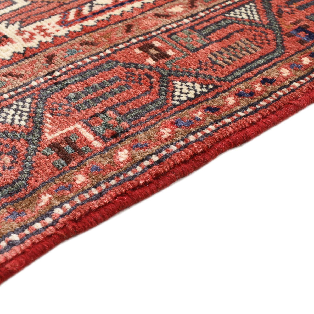 Tapis persan - Nomadic - 142 x 73 cm - rouge clair