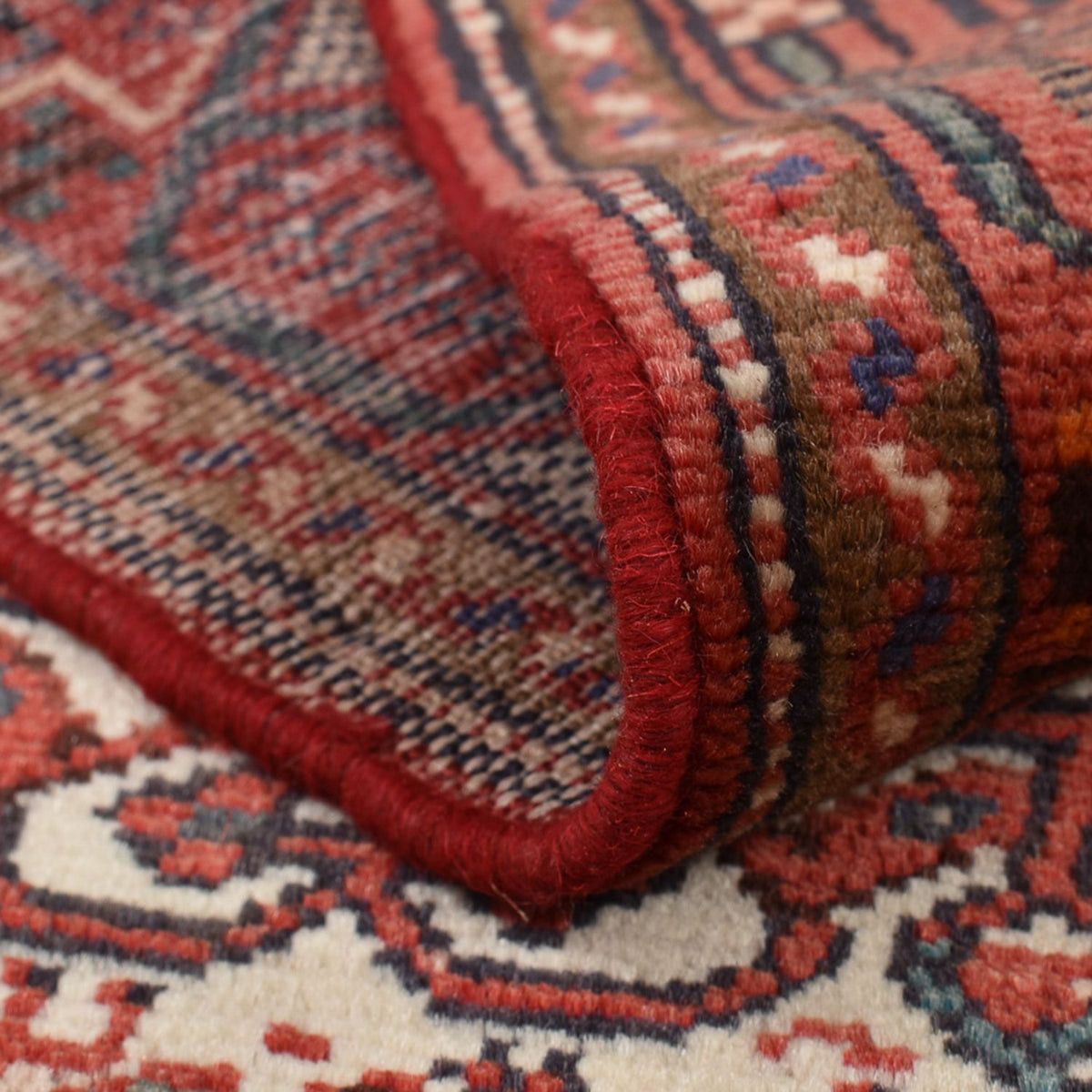 Tapis persan - Nomadic - 142 x 73 cm - rouge clair