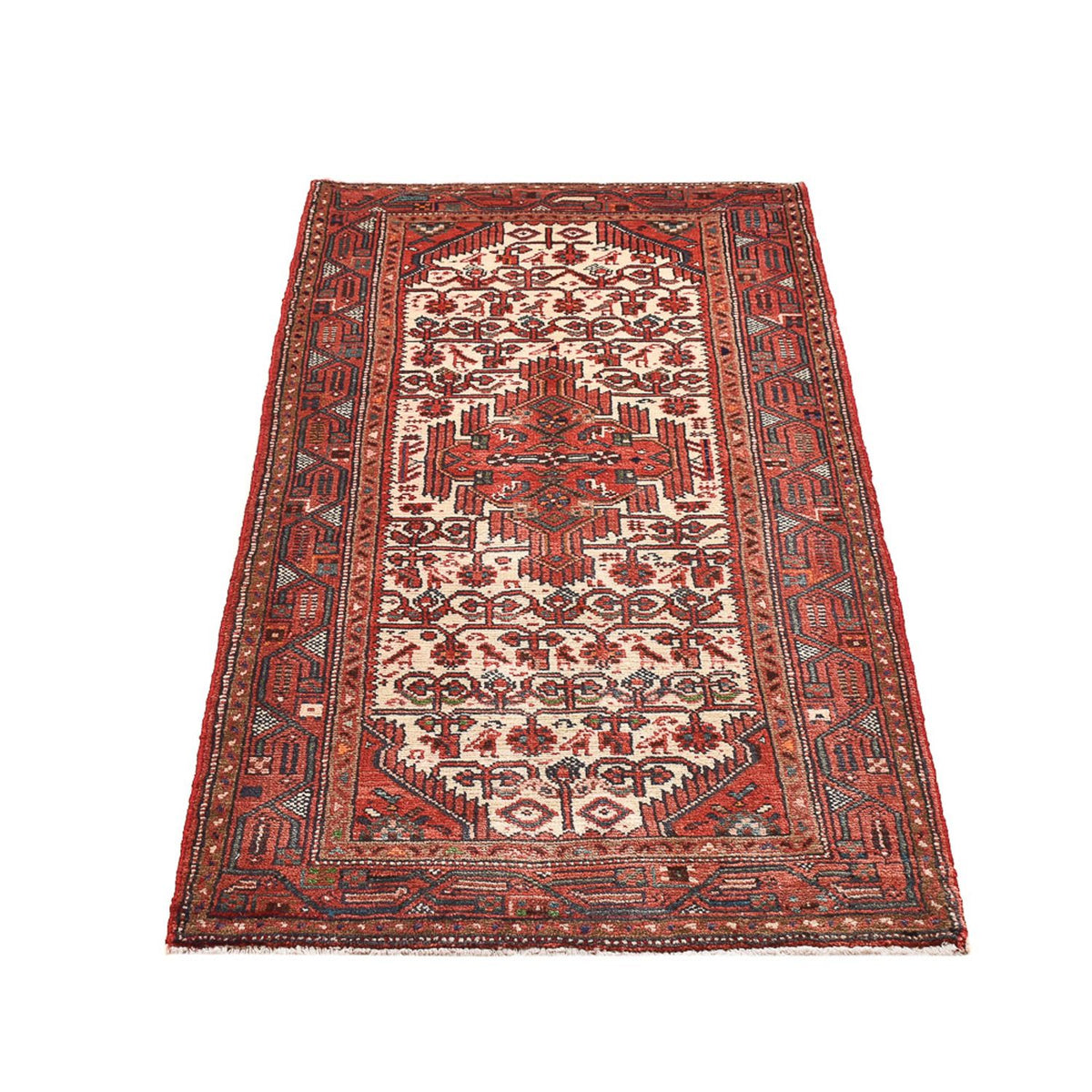 Tapis persan - Nomadic - 142 x 73 cm - rouge clair