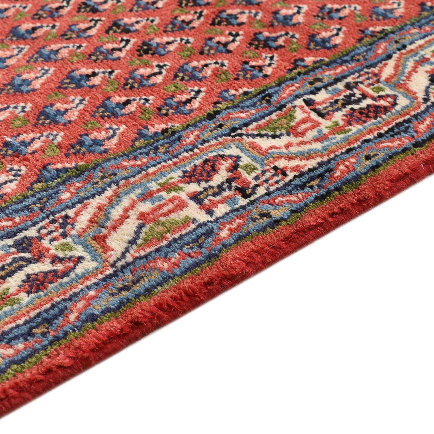 Tapis persan - Mir - 132 x 69 cm - rouge foncé