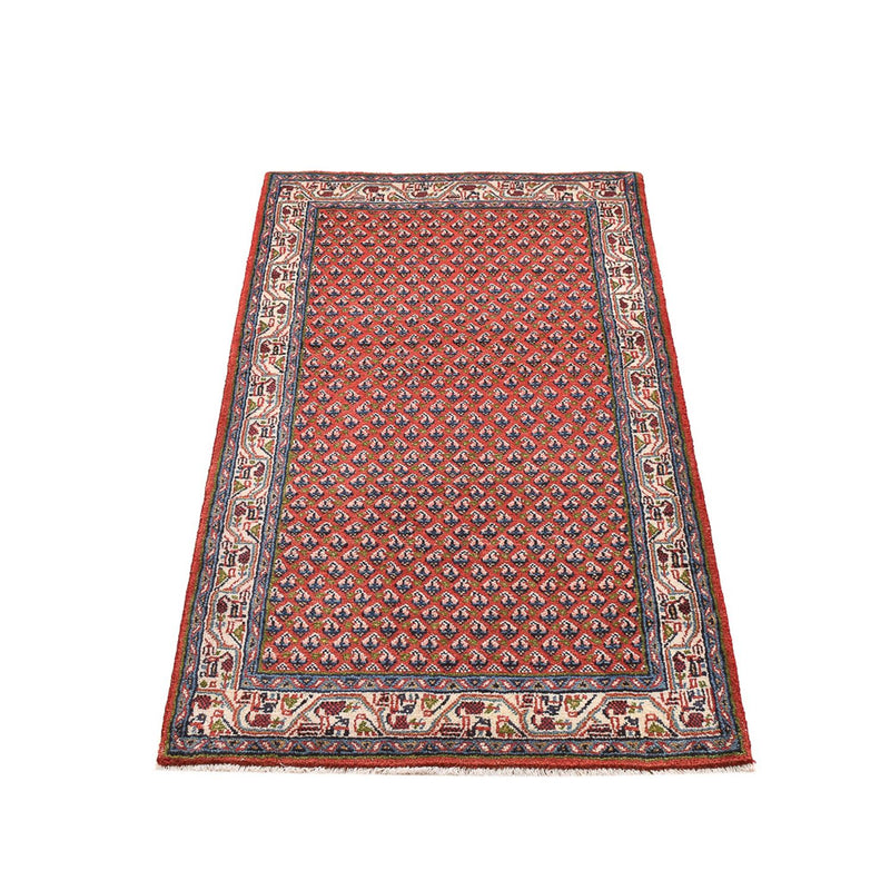 Tapis persan - Mir - 132 x 69 cm - rouge foncé