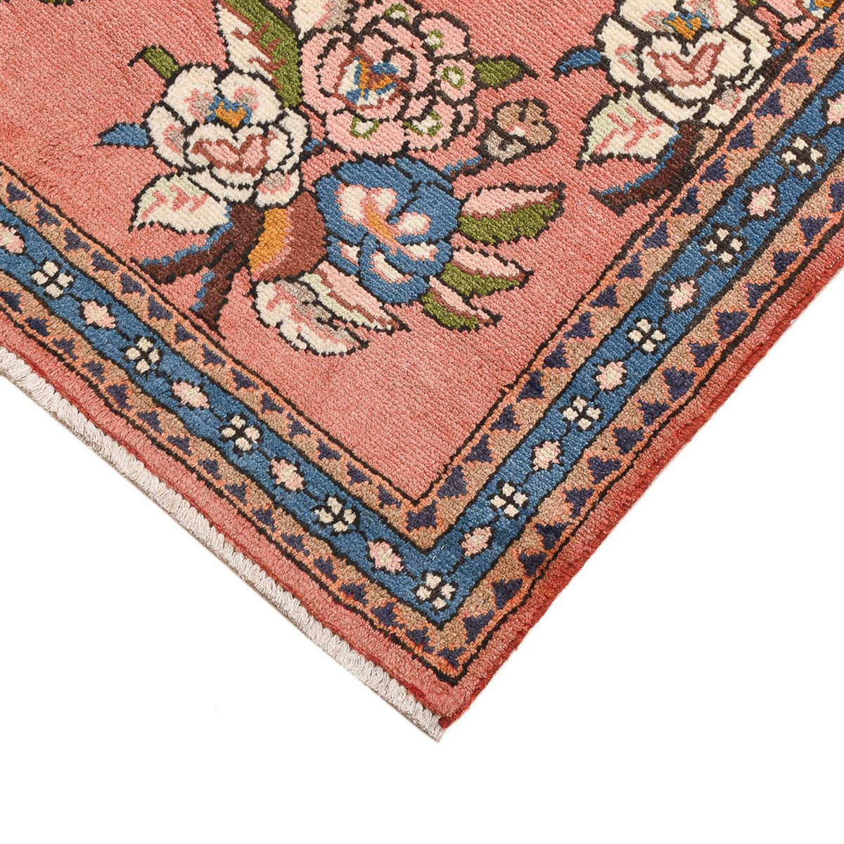 Tapis persan - Nomadic - 110 x 79 cm - rouge clair