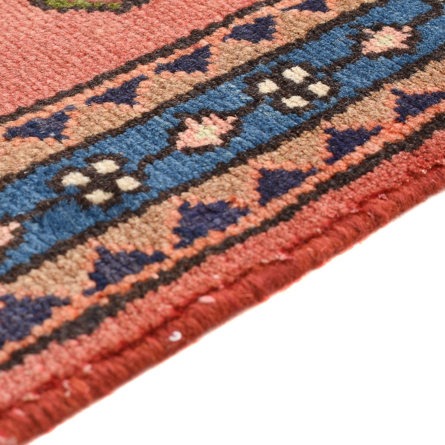 Tapis persan - Nomadic - 110 x 79 cm - rouge clair