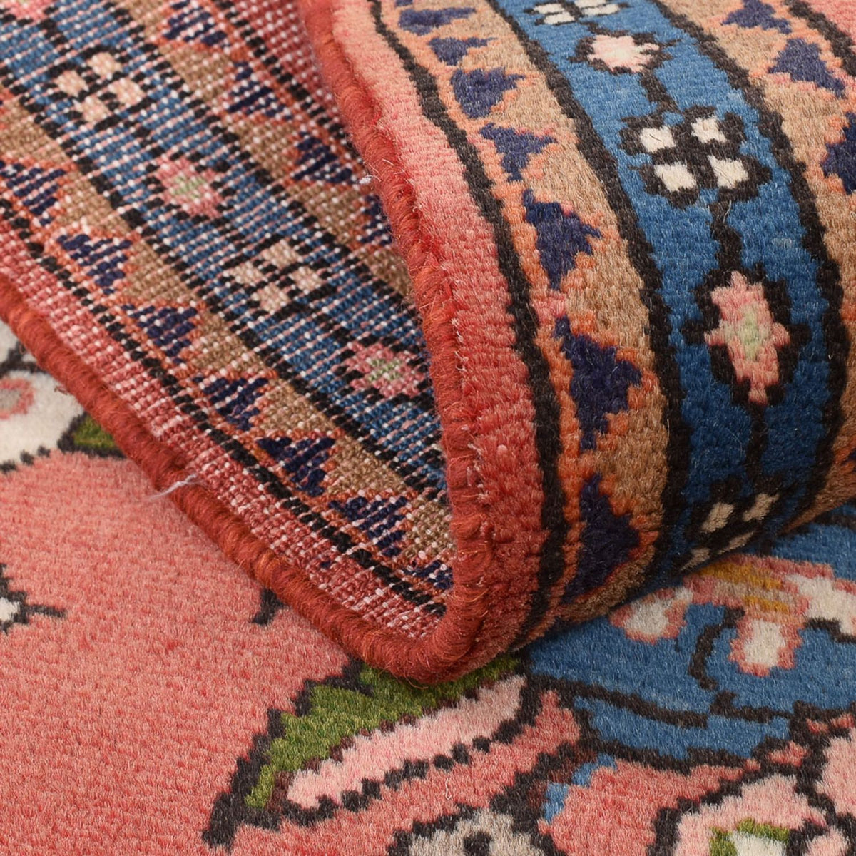 Tapis persan - Nomadic - 110 x 79 cm - rouge clair