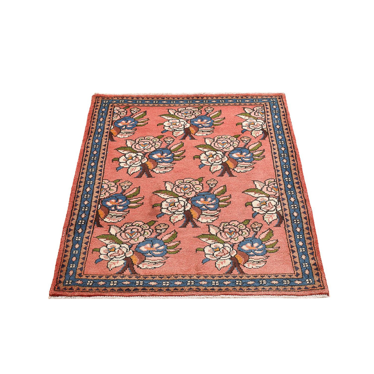 Tapis persan - Nomadic - 110 x 79 cm - rouge clair