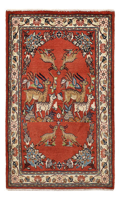 Tapis persan - Classique - 122 x 74 cm - rouge