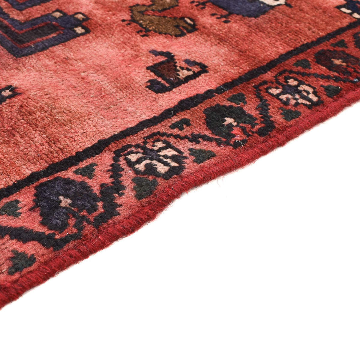 Tapis persan - Nomadic - 127 x 77 cm - rouge clair