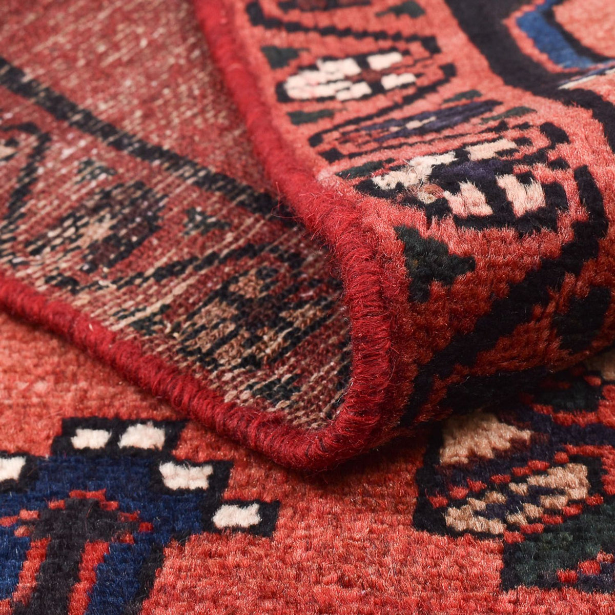 Tapis persan - Nomadic - 127 x 77 cm - rouge clair