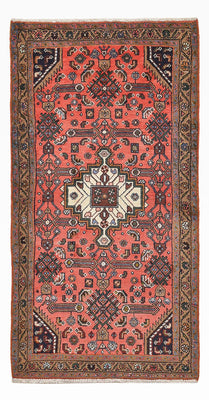 Tapis persan - Nomadic - 155 x 81 cm - rouge clair