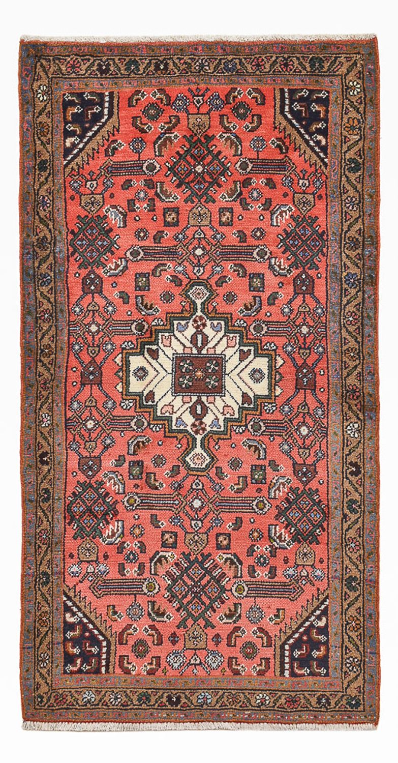 Tapis persan - Nomadic - 155 x 81 cm - rouge clair