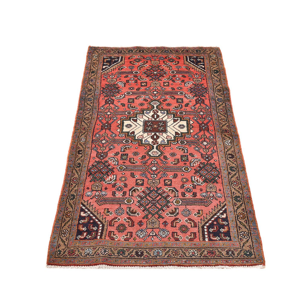 Tapis persan - Nomadic - 155 x 81 cm - rouge clair