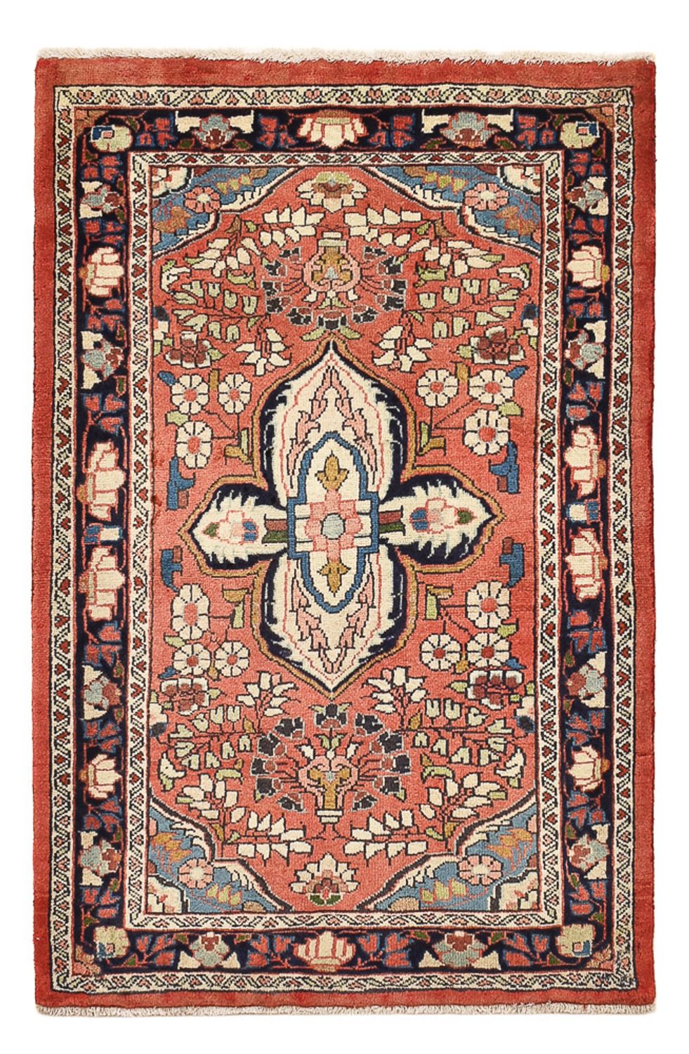 Tapis persan - Nomadic - 107 x 71 cm - rouge clair