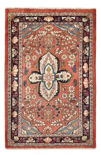 Tapis persan - Nomadic - 107 x 71 cm - rouge clair
