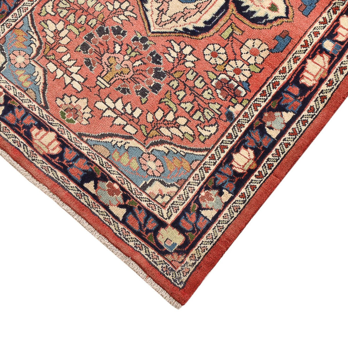 Tapis persan - Nomadic - 107 x 71 cm - rouge clair
