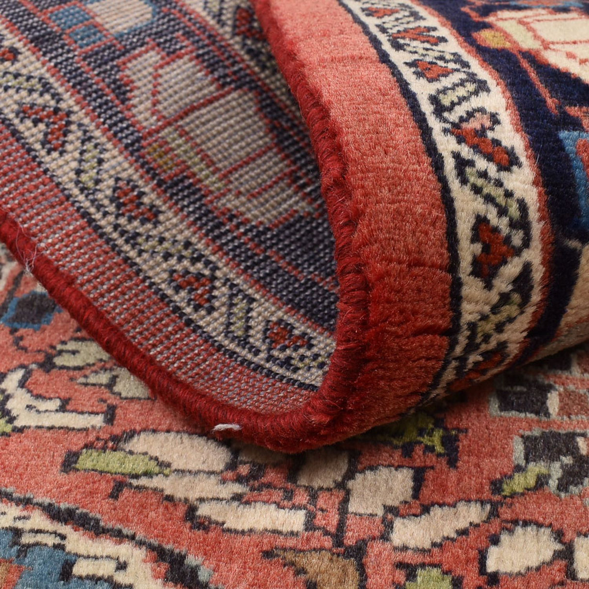 Tapis persan - Nomadic - 107 x 71 cm - rouge clair