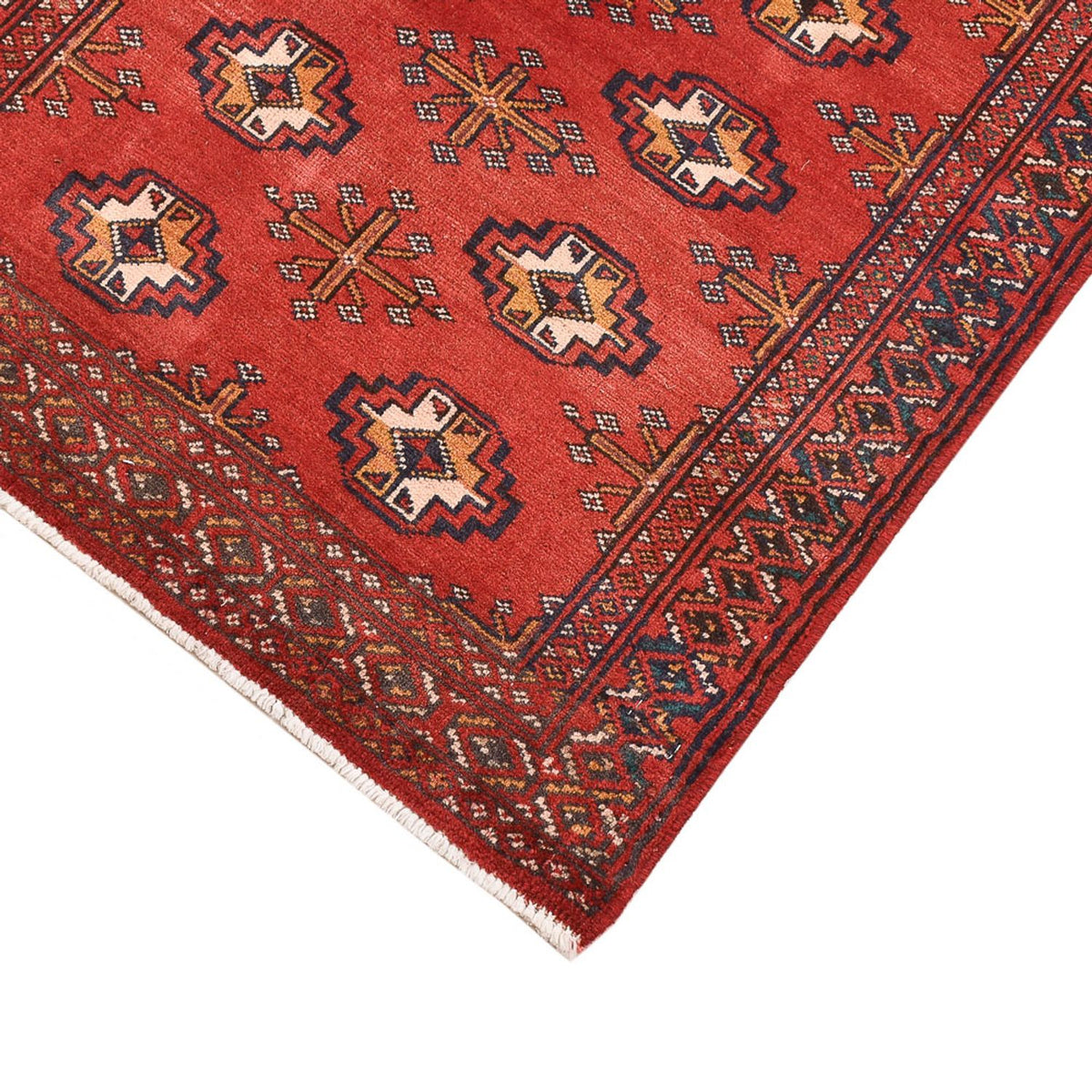 Tapis Turkaman - 116 x 77 cm - rouge